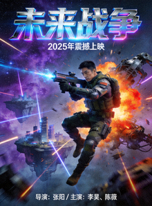 电影《未来战争》科幻动作海报