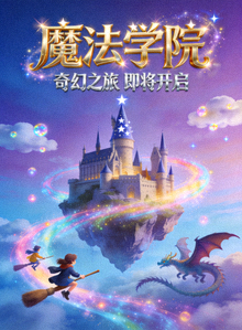 动漫《魔法学院》奇幻动画海报